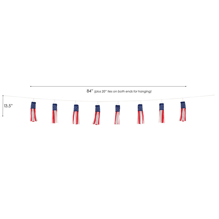 string of stars and stripes babys polyester 13 x 84 in wind sock stars and stripes tools