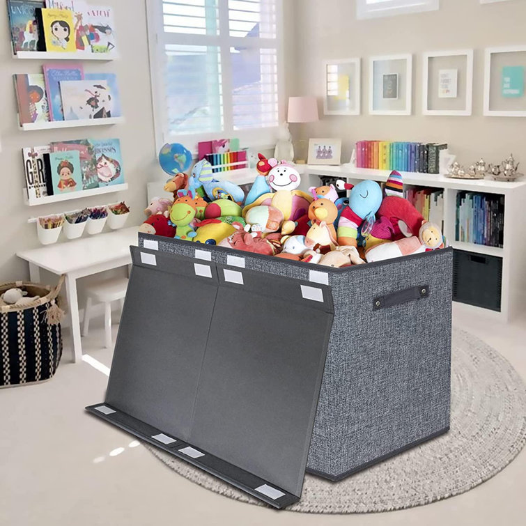 Rebrilliant Large Toy Box Chest Storage With FlipTop Lid Collapsible