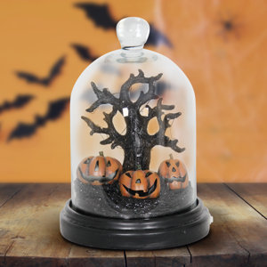 Halloween Dome Tree and Pumpkins Lighted Display