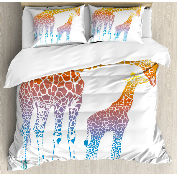 early days giraffe comforter