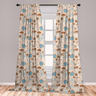 Seashell Curtains Wayfair