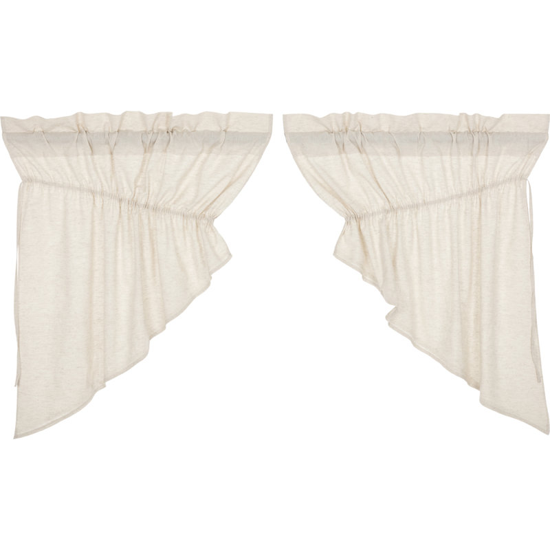 August Grove Rucker Solid Color Prairie Swag 36 Window Valance