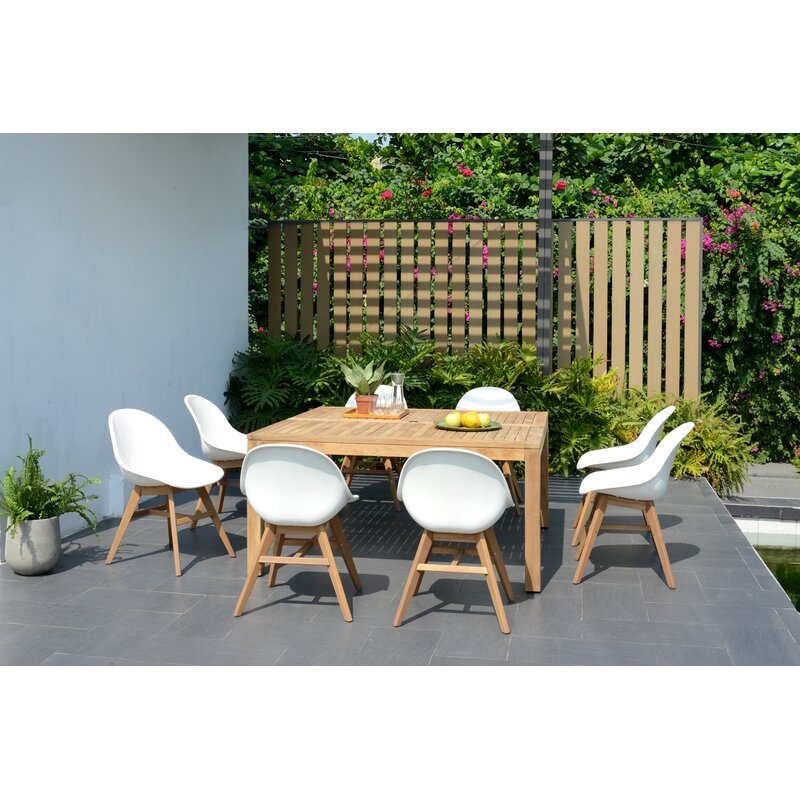 Dahl 9 Piece Teak Dining Set Allmodern