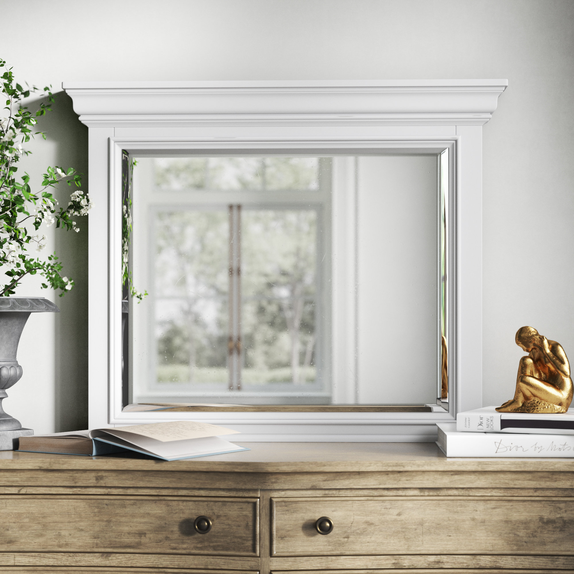 table dresser with mirror