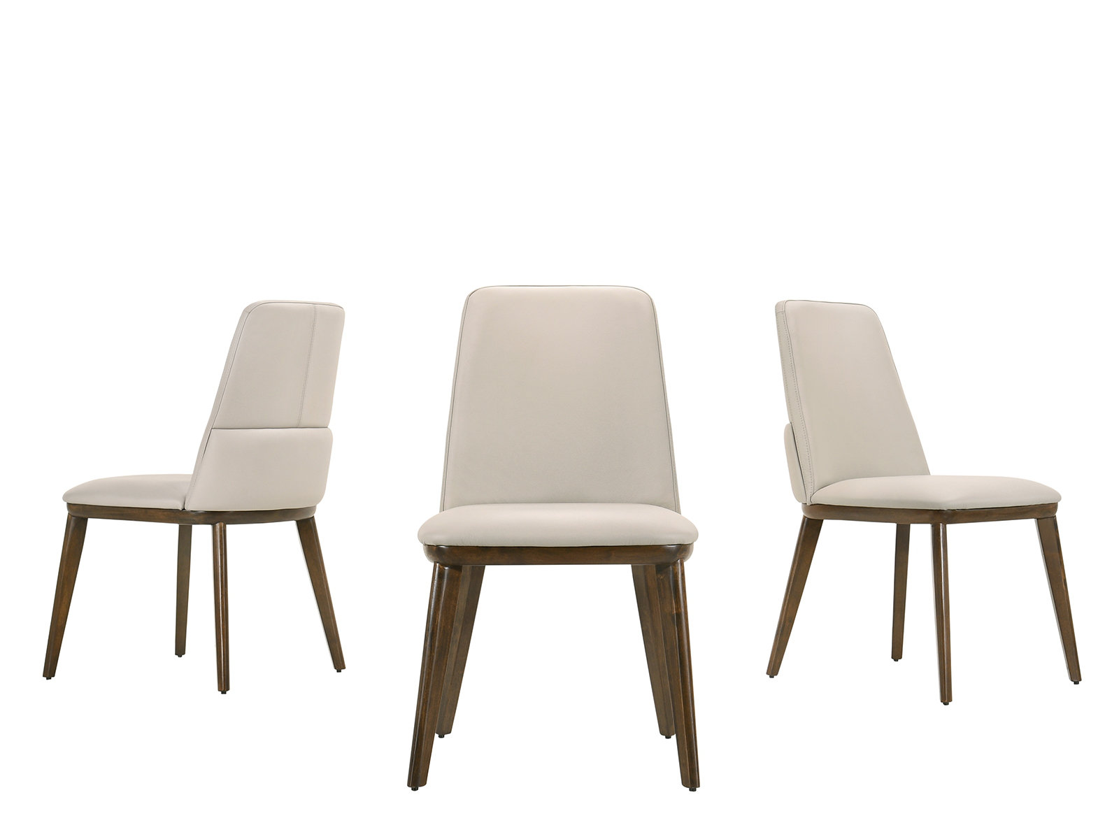 Corrigan Studio Berkowitz Leather Upholstered Side Chair In Light Gray Wayfair