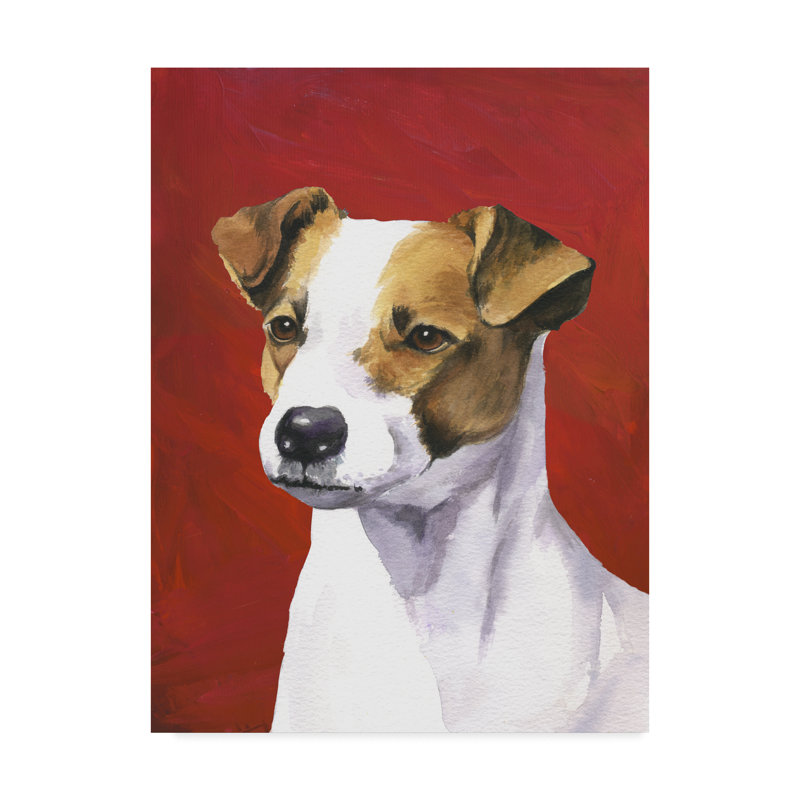 Winston Porter Dog Portrait Jack Acrylic Painting Print On