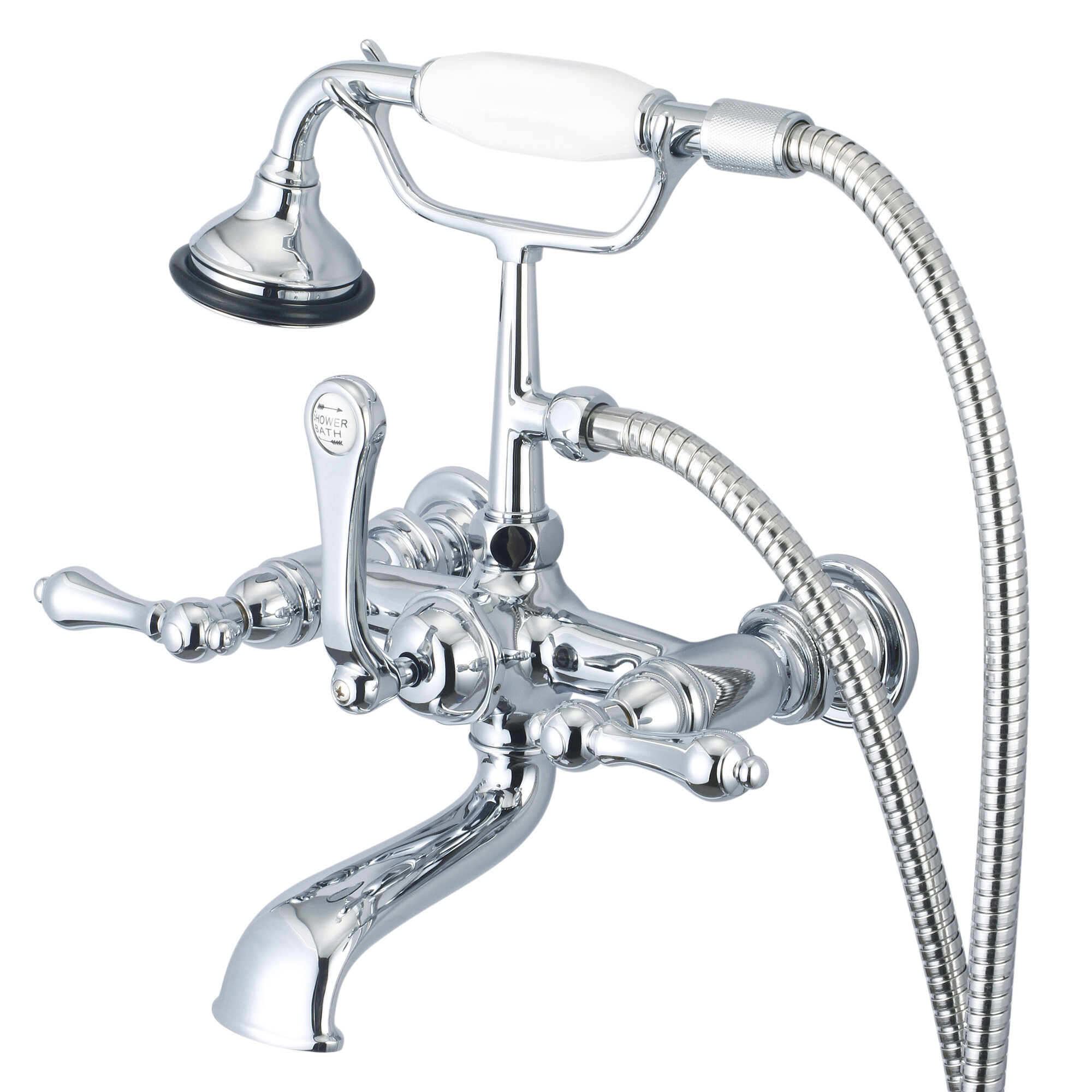 Dcor Design Stonington 7 Spread Wall Mount Tub Faucet With
