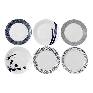 Dinner Plates Stainless Steel 6 Dinner Plate Set Kitchenware` Lot of 6 Plates 