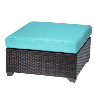 Go to store & view more images Meier Outdoor Ottoman with Cushion by Rosecliff Heights