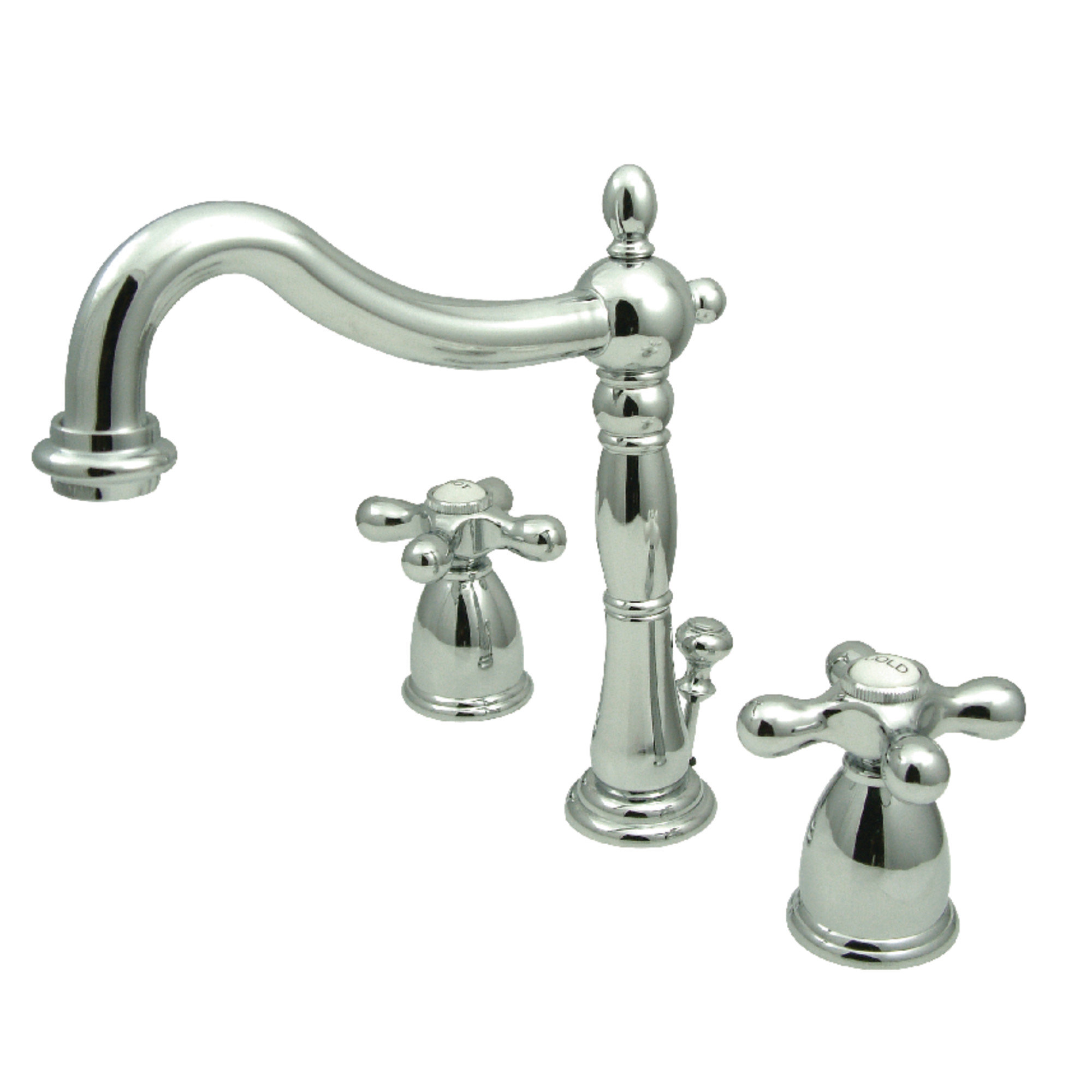 Elements Of Design Heritage Widespread Bathroom Faucet With Drain