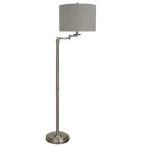 silver swing arm floor lamp