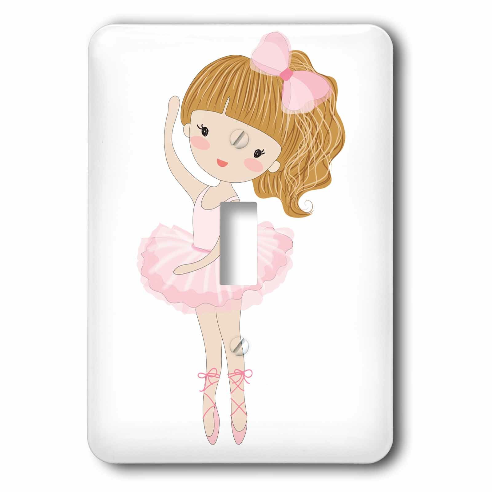 Wall Plate Ballerinas Dance Switch Plate Light Switch Cover Decorative Outlet Cover for Living Room Bedroom Kitchen 