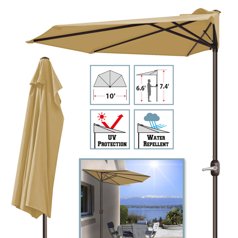 wayfair half umbrella