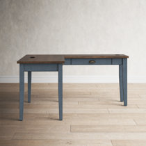 blue l desk