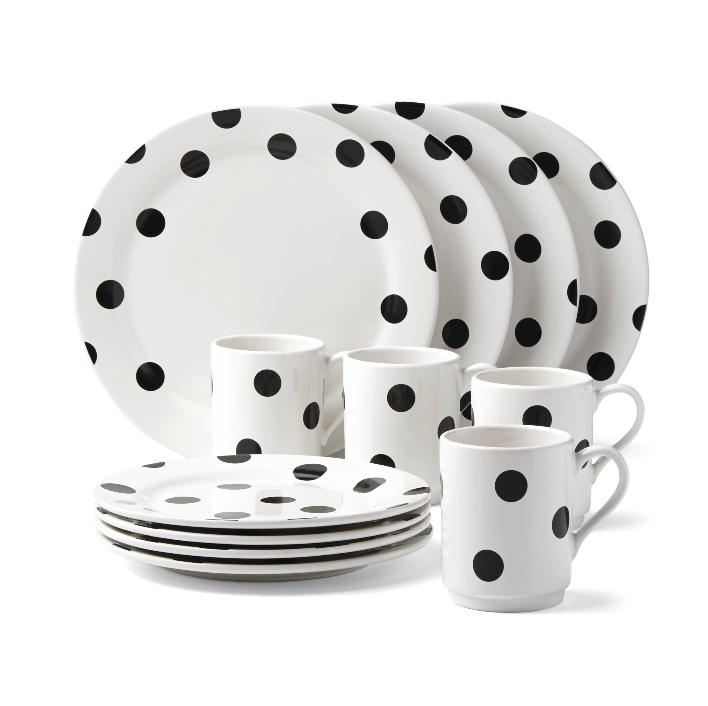 kate spade new york All In Good Taste Deco Dot 12 Piece Dinnerware Set