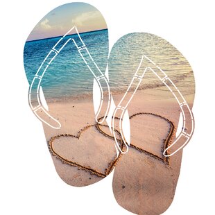 large metal flip flop wall art