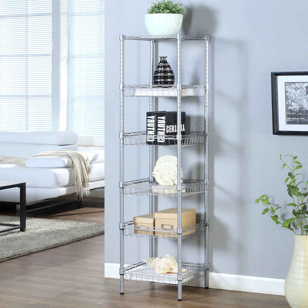 Wfx Utility Andreas 6 Tier Bathroom Supreme 63 H X 13 4 W Wfx Utility Andreas 6 Tier Bathroom
