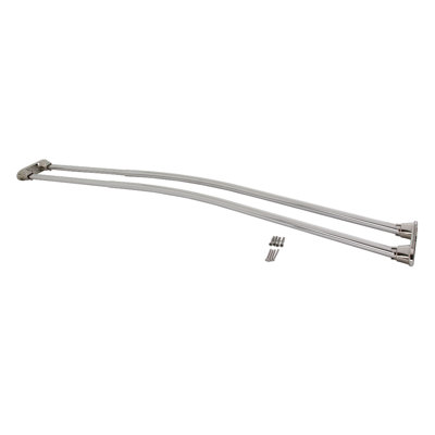 Kingston Brass Edenscape 60-Inch to 72-Inch Adjustable Double Curved Shower Curtain Rod