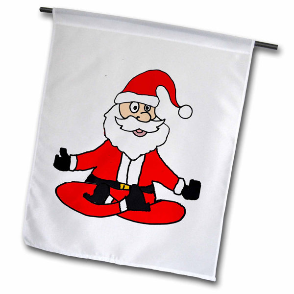 3drose Drapeau De Noel En Polyester 18 X 12 Po Amusant Yoga Christmas Wayfair Ca