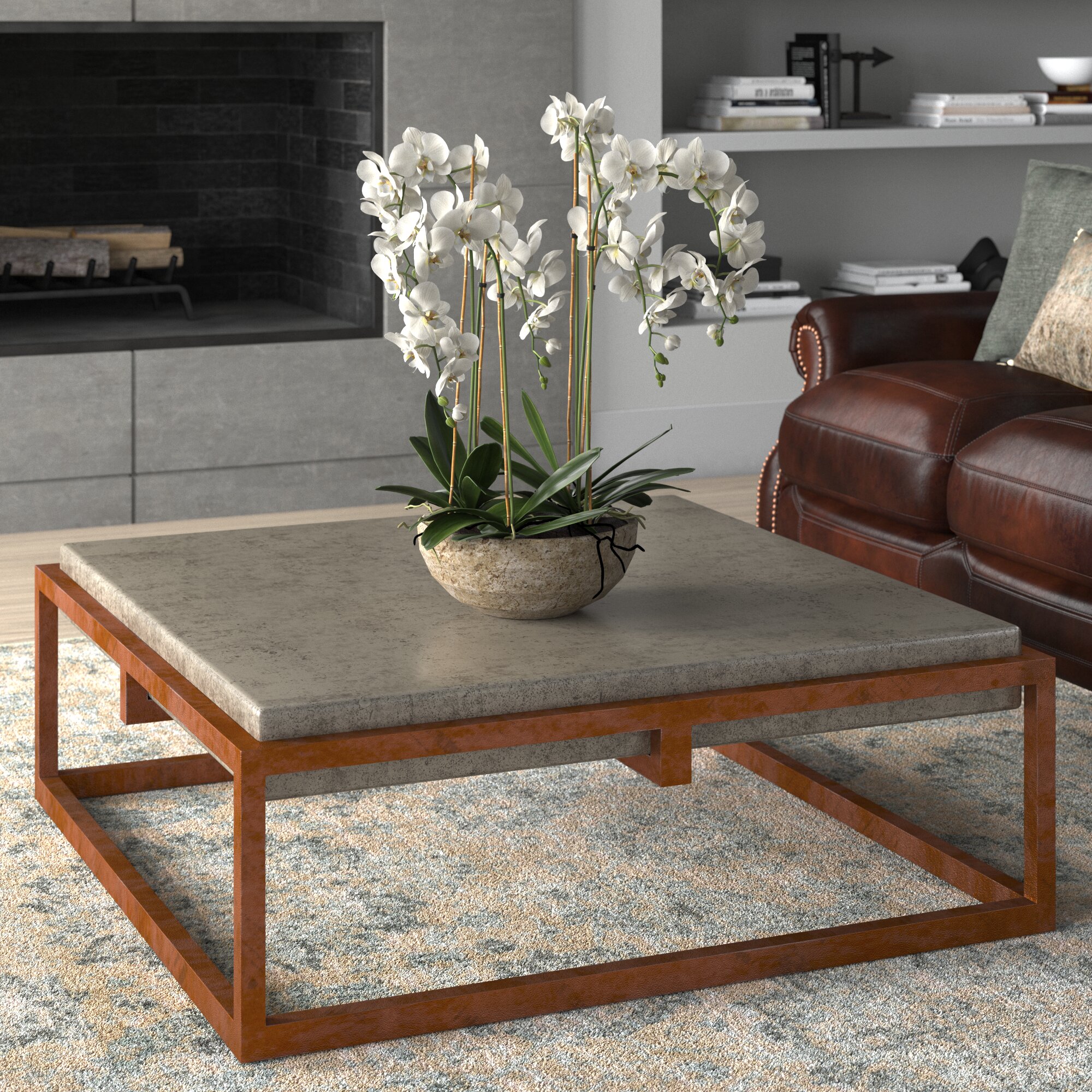 Corona Table basse 1 tiroirs mexicain massif cires PIN Living Room Furniture 