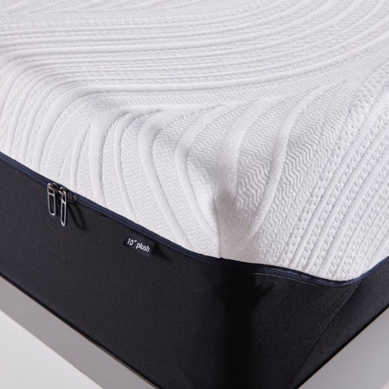 Alwyn Home Halle Organic 10 Plush Copper Infused Gel Memory Foam