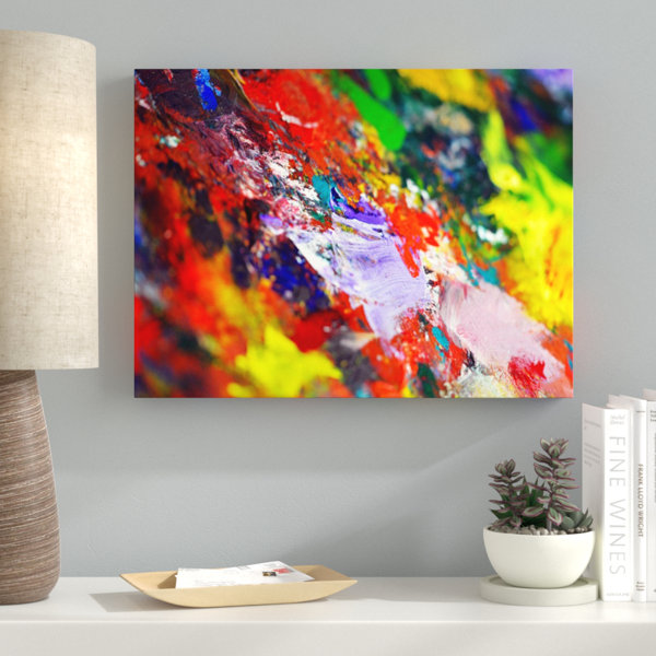 Ebern Designs Sharp Colors 94 Graphic Art Print On Canvas