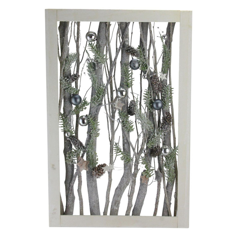 Northlight Decorated Standing Birch Branches Wall Decor