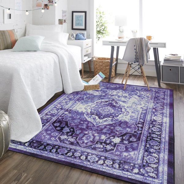 Purple And Cream Rug Wayfair