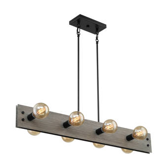 Red Barrel Studio Bilski 6 Light Kitchen Island Linear Pendant Reviews Wayfair