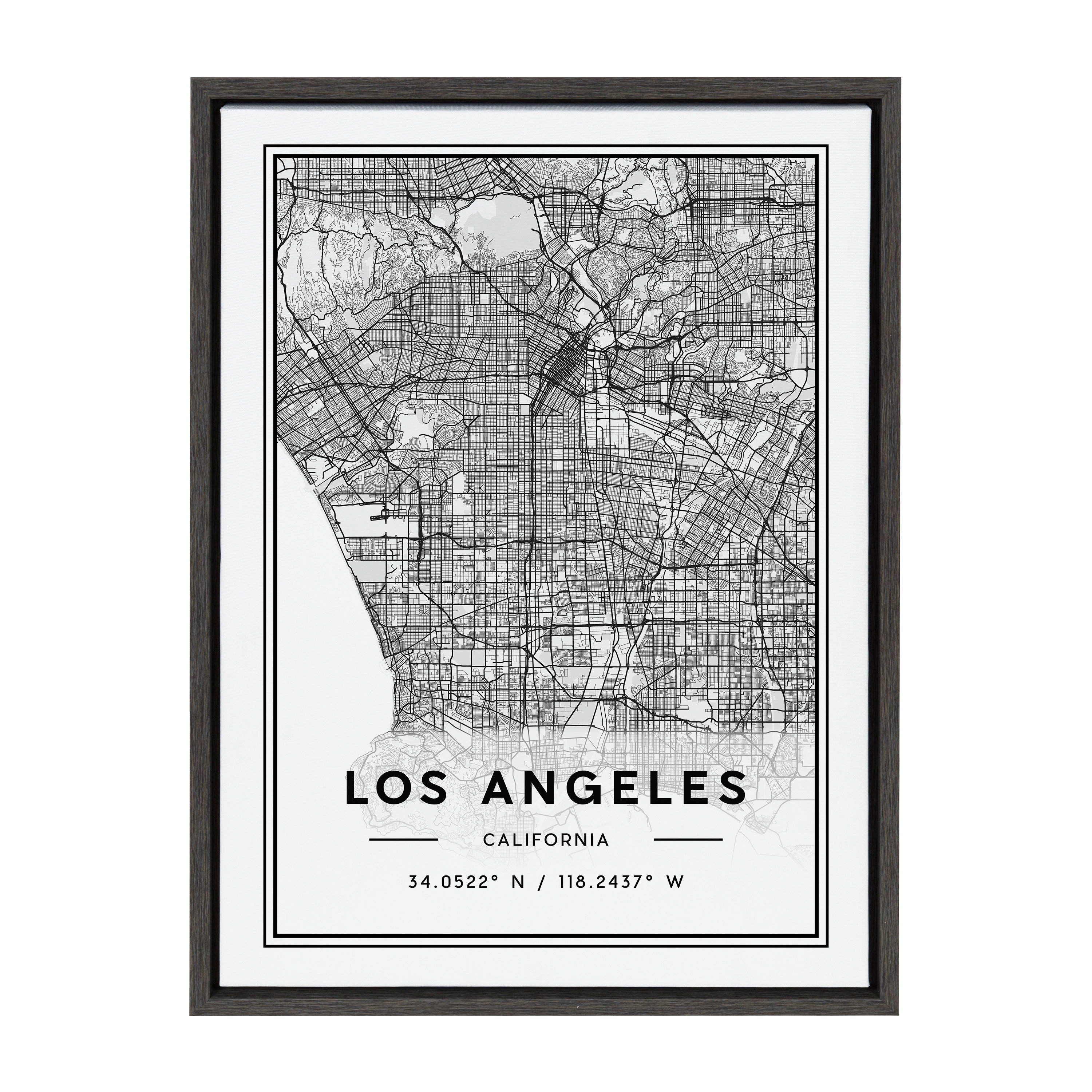 17 Stories Sylvie Los Angeles Modern Map by Jake Goossen Picture