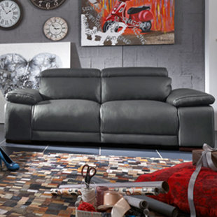 Go to store & view more images Latitude Run Strafford Leather Reclining Loveseat
