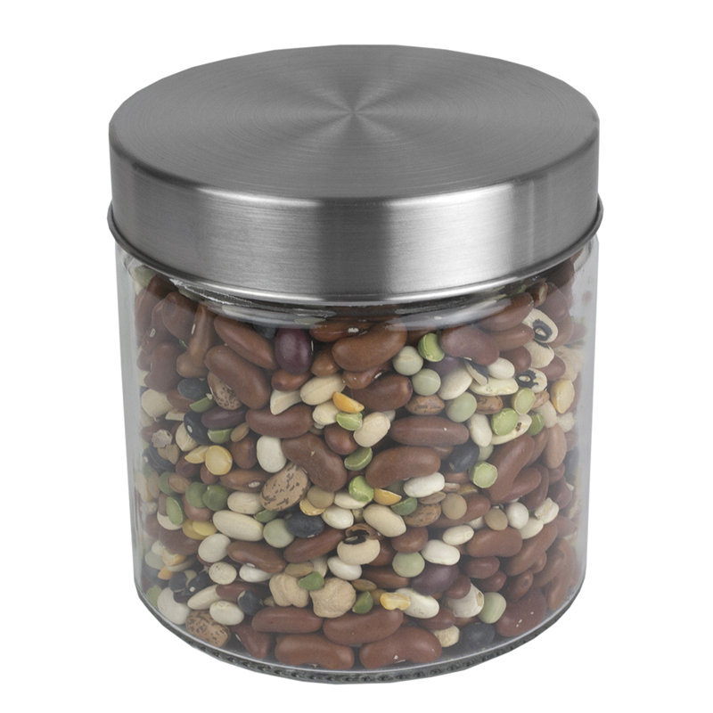 Wayfair Basics 4 Piece Round Top Gl Kitchen Canister Set Wayfair Basics 4 Piece Round Top Gl Kitchen Canister Set