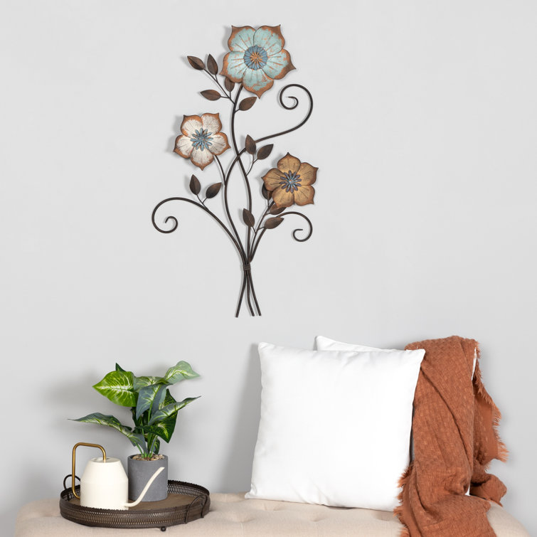 Ophelia & Co. Tricolor Flower Wall Décor & Reviews 