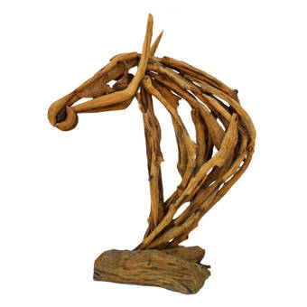 Asian Art Imports Decorative Teak Horse Head Wayfair