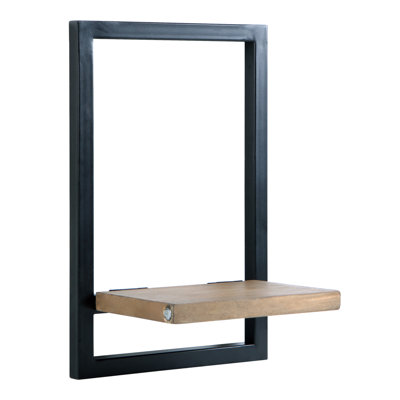 Dmitrie Modern Metal Frame Entryway Wall Accent Shelf