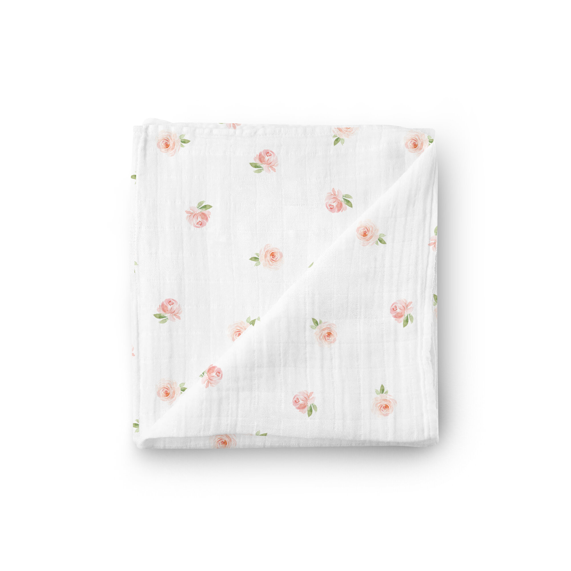 rose muslin swaddle