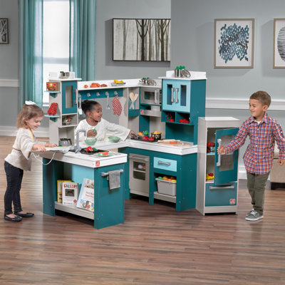 Step2 30 Piece Little Baker S Kitchen Set Reviews Wayfair Grand Walk Kitchen Set