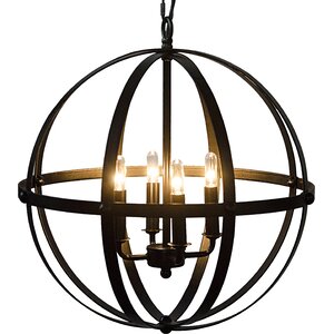 4-Light Globle Pendant