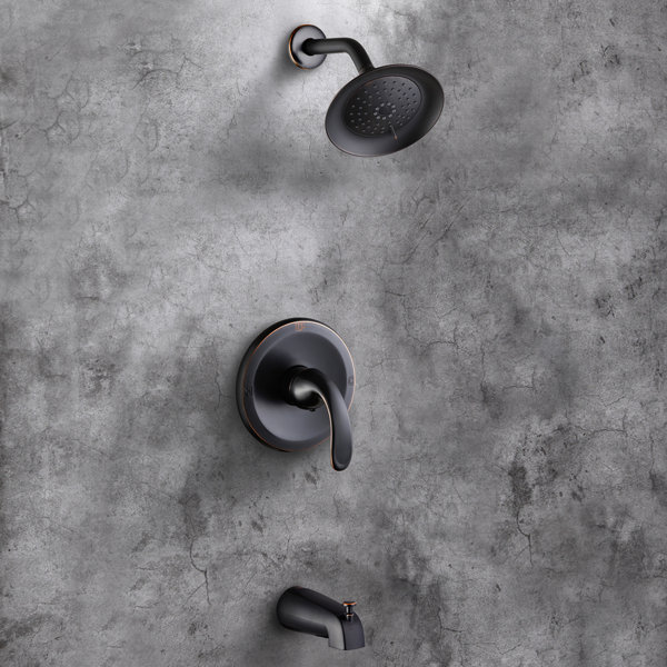 Black Oil Rubbed Brass Rain Bathroom Shower Faucet Set Bath tub Mixer Tap Prs621 Black Oil Rubbed Brass Rain Bathroom Shower Faucet Set Bath tub Mixer Tap Prs621
