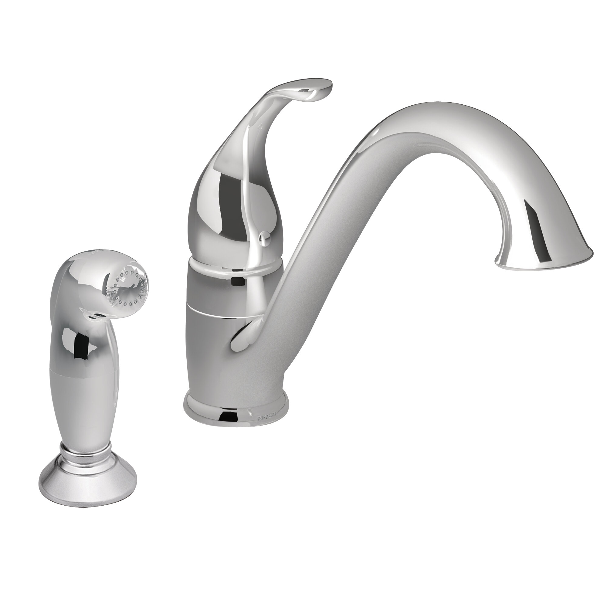 7840srs Orb Moen Camerist Single Handle Kitchen Faucet With Side Spray And Duralock Reviews Wayfair