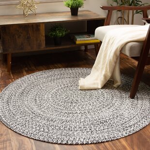 Braided Round Stenciled Painted Area Rug By Earth Rugs TALL TIMBERS 27” Round