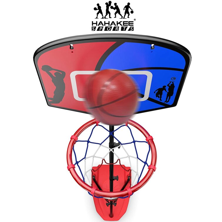 6.2ft Indoor/Outdoor Basketball Hoop for Kids Stand Set Adjustable Height 2.9ft 