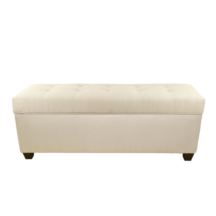 Alcott Hill Hayworth Button Tufted Upholstered Storage Bench