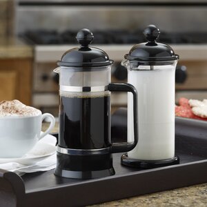 La Petite 2 Piece French Press and Milk Frother Set
