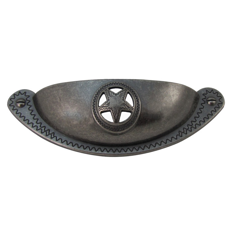 Cast Iron Star Horseshoe Drawer Pull Set  6