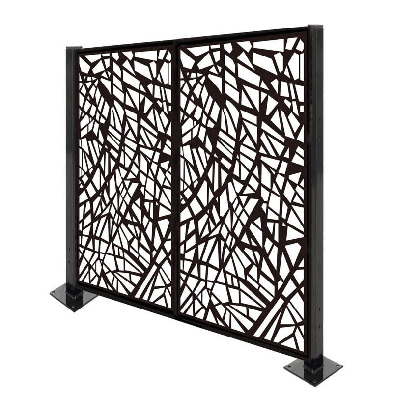 Porpora 4 5 Ft H X 4 5 Ft W Metal Privacy Screen Wayfair
