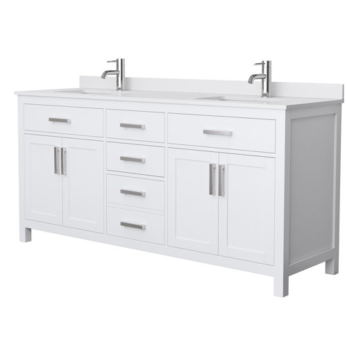 Wyndham Collection Beckett 72 Inch Double Bathroom Vanity ...