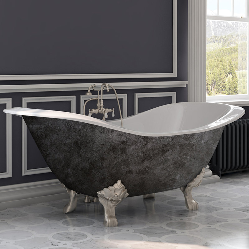 Cambridge Plumbing Soaking Cast Iron Clawfoot Bathtub