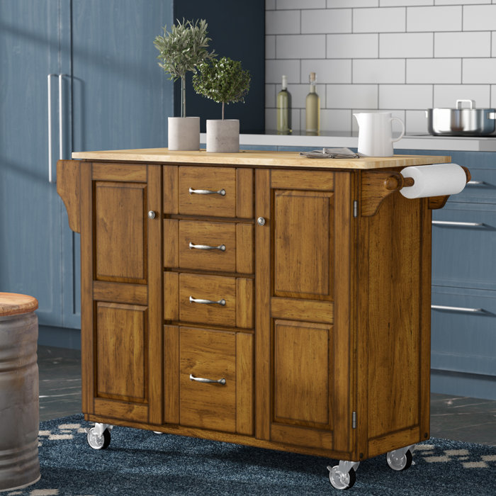 August Grove Stroman A Cart Kitchen Island Reviews Wayfair Ca