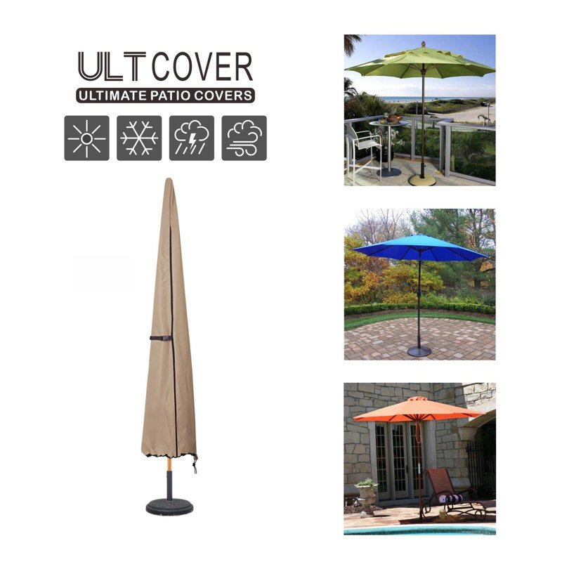 Ultcover Water Resistant Patio Umbrella Cover With 3 Year Warranty Water Resistant Patio Umbrella Cover